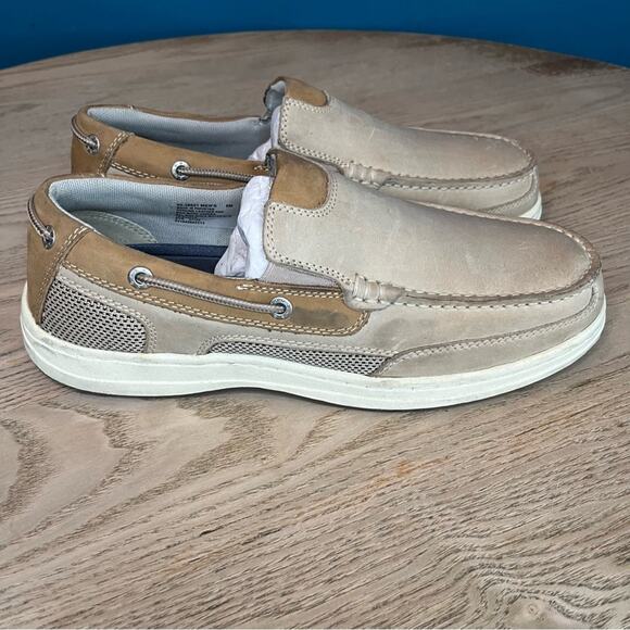 NEW Dockers Tiller Boat Shoes Slip On Taupe Men’s 8 - Picture 9 of 9